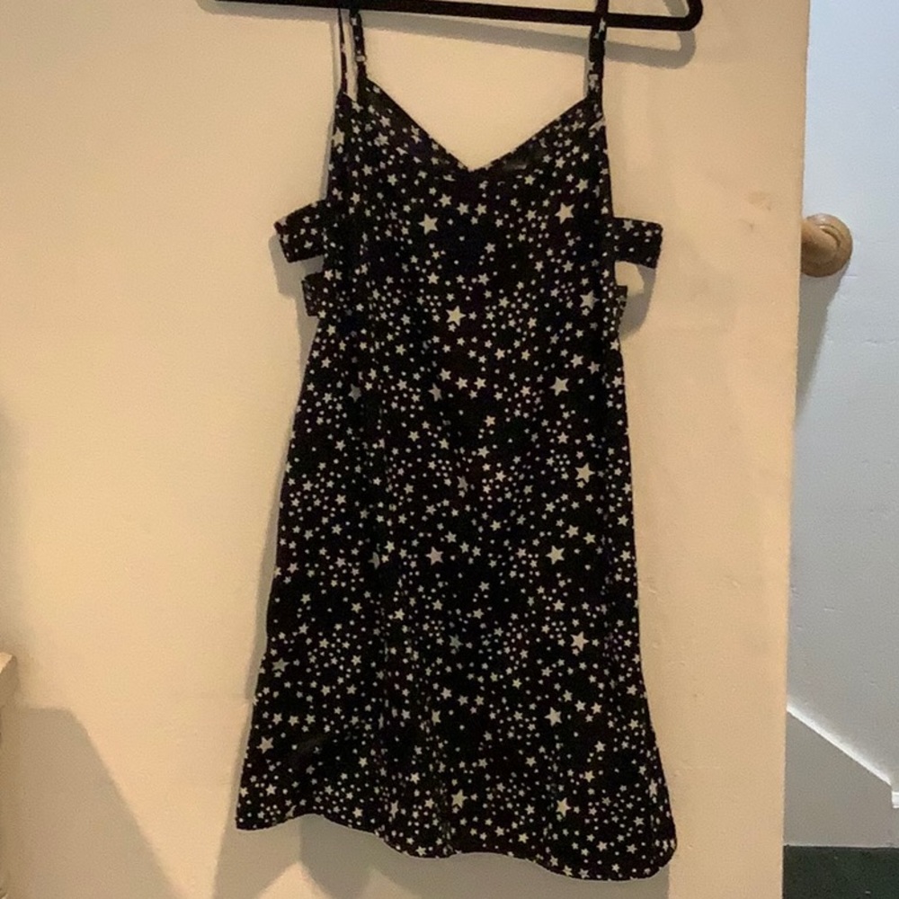 Starry night dress with side cutouts!